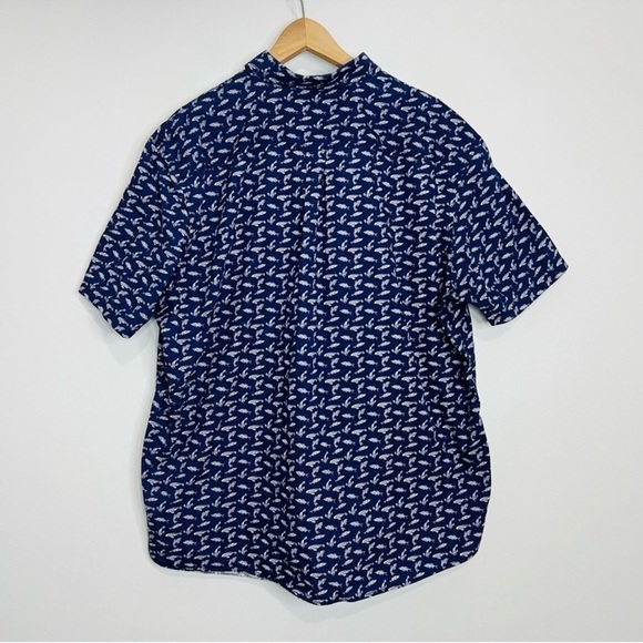 Johnnie-O Blue Tottenham Hangin’ Out Button Up Shirt XL - Picture 8 of 9